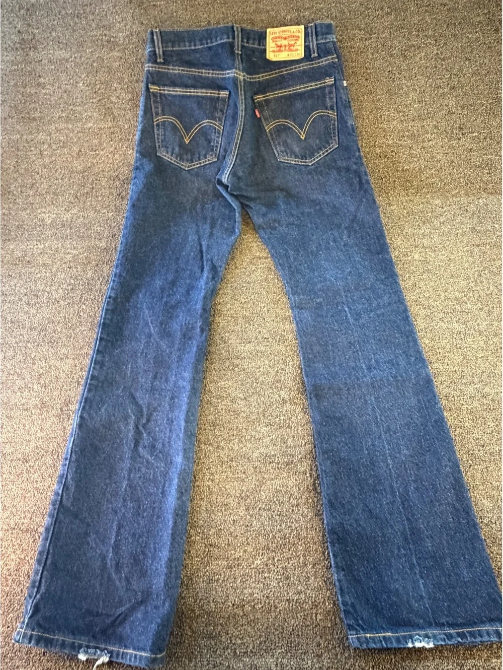 05 vintage Levi’s 517 Boot Cut Jeans Men’s 33x36 Made USA 100% Cotton Blue Denim